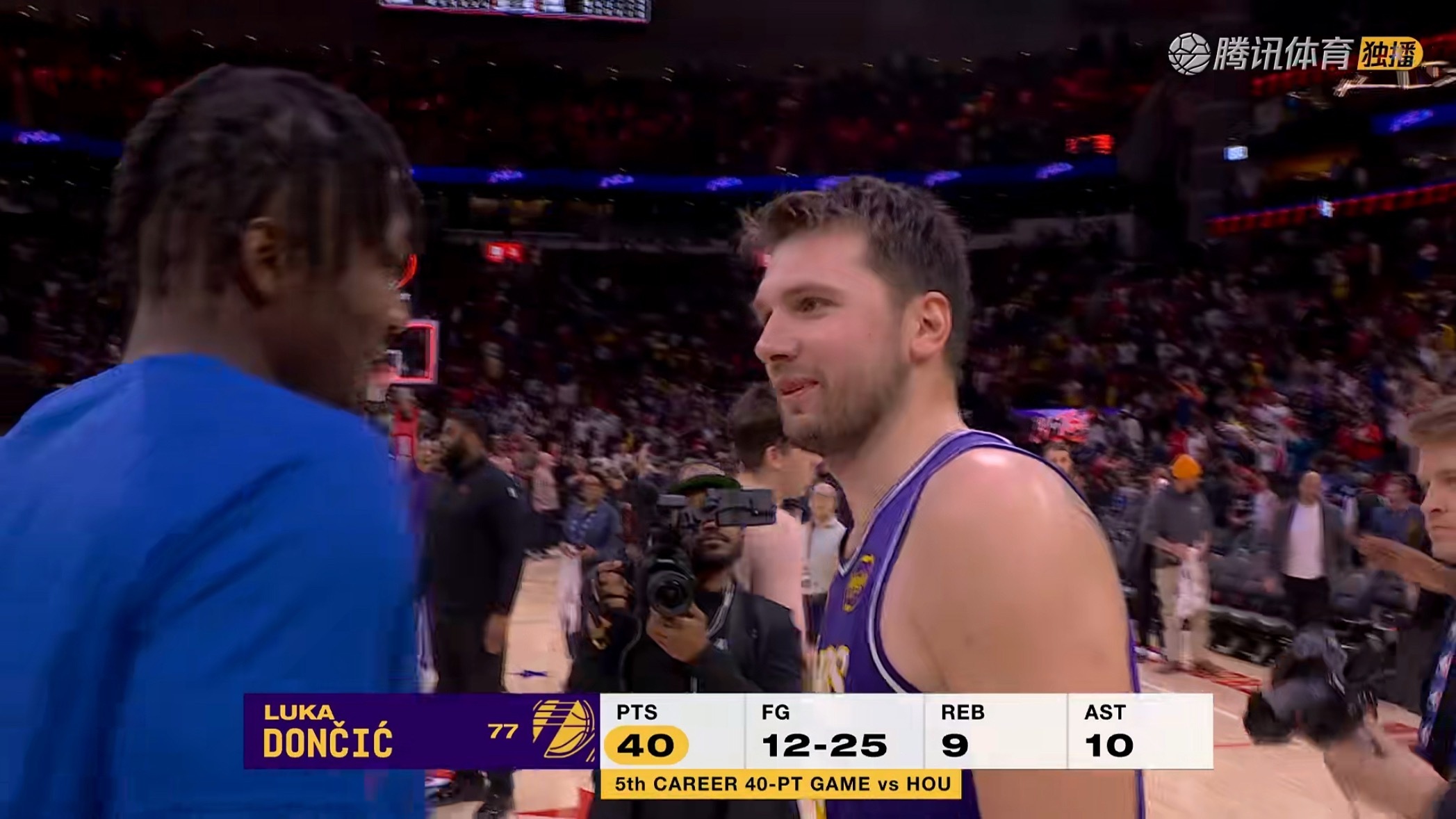 精彩的比赛湖人再这么打下去，我真的要喊出那五个字了东契奇砍下40+41岁的勒布朗