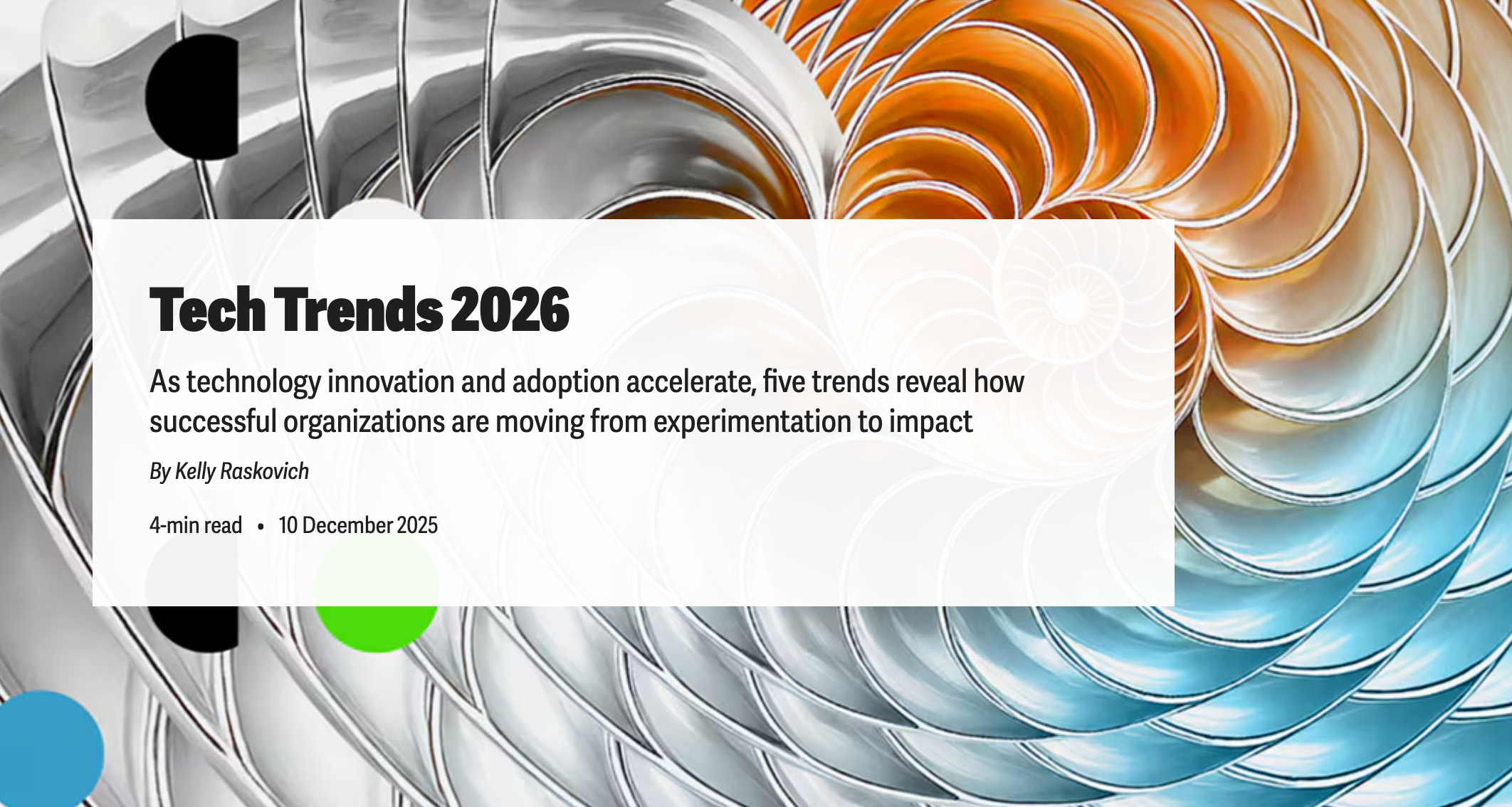 Deloitte的《2026 科技趋势》（Tech Trends 2026）。。