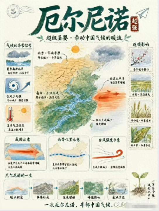 最强厄尔尼诺来了！今年冬天大概率偏暖，但寒潮可能更猛