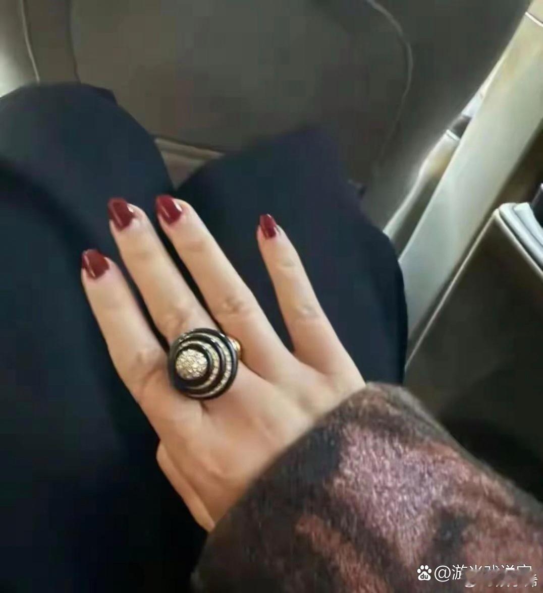 朱珠的手看起来有点干，但都说女人手干，福气自然来 