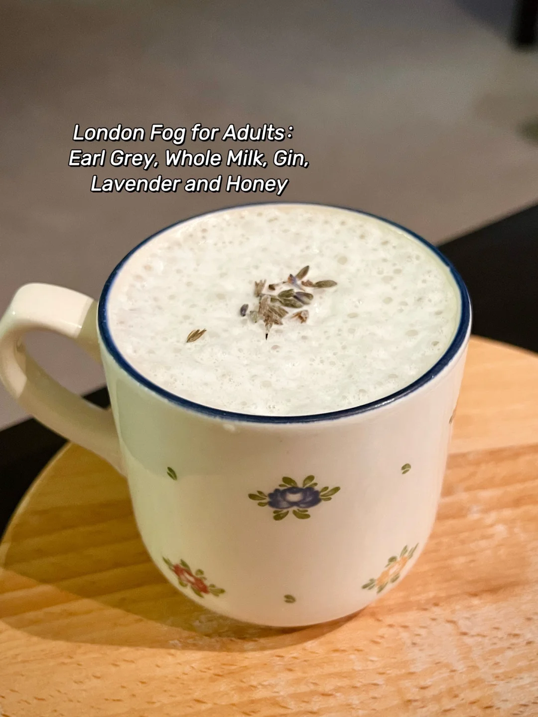 London Fog☕️冬日阴雨宅家🍷自制花香热茶酒