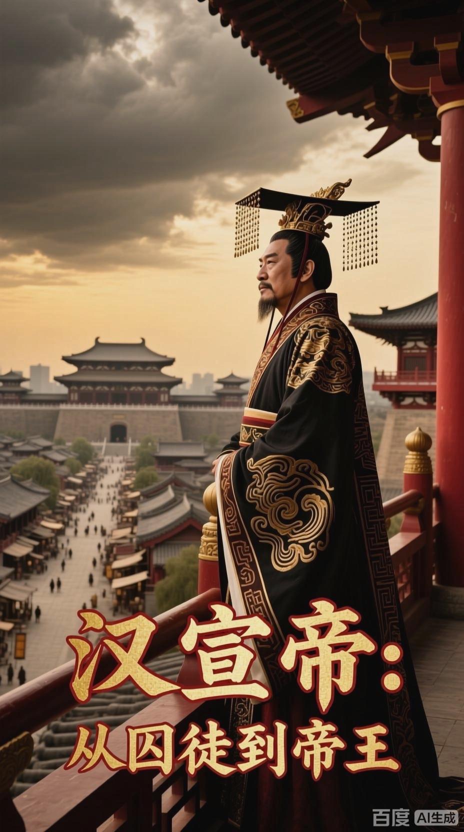 汉宣帝刘询，襁褓中因巫蛊之祸入狱，流落民间尝尽疾苦。登基后隐忍待时，诛灭霍氏夺回