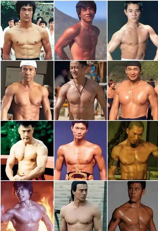 筋骨如铁，身手如电。选出你心中真厉害的一位，格斗还是李小龙第一☝🏻功夫武打巨星