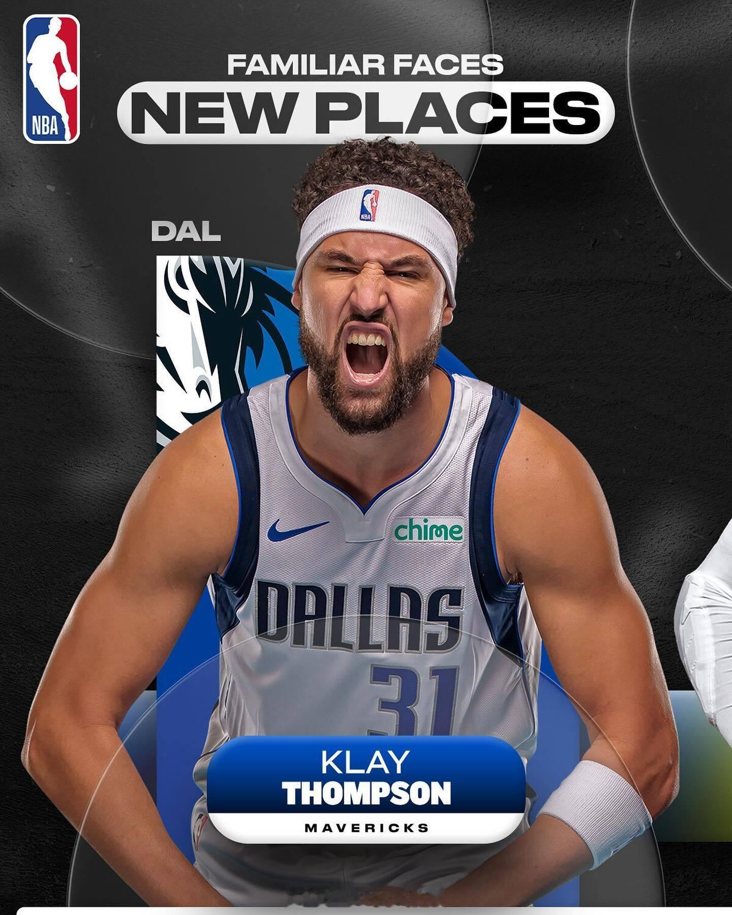 NBA常规赛即将来临，球衣更换不要意外汤普森→独行侠    威少→掘金兰德尔→森