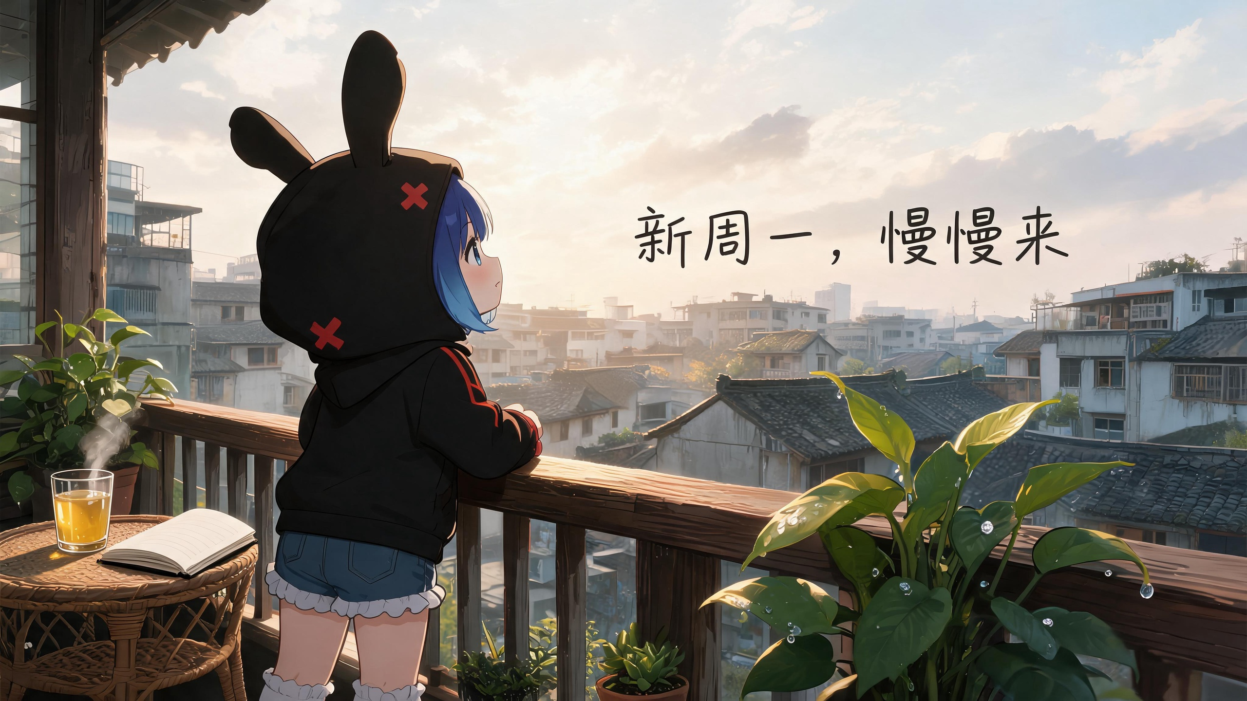 兔妹早安 利刃出鞘火力全开 早安！今天是2026年7月6日 周一，新的一周在晴朗