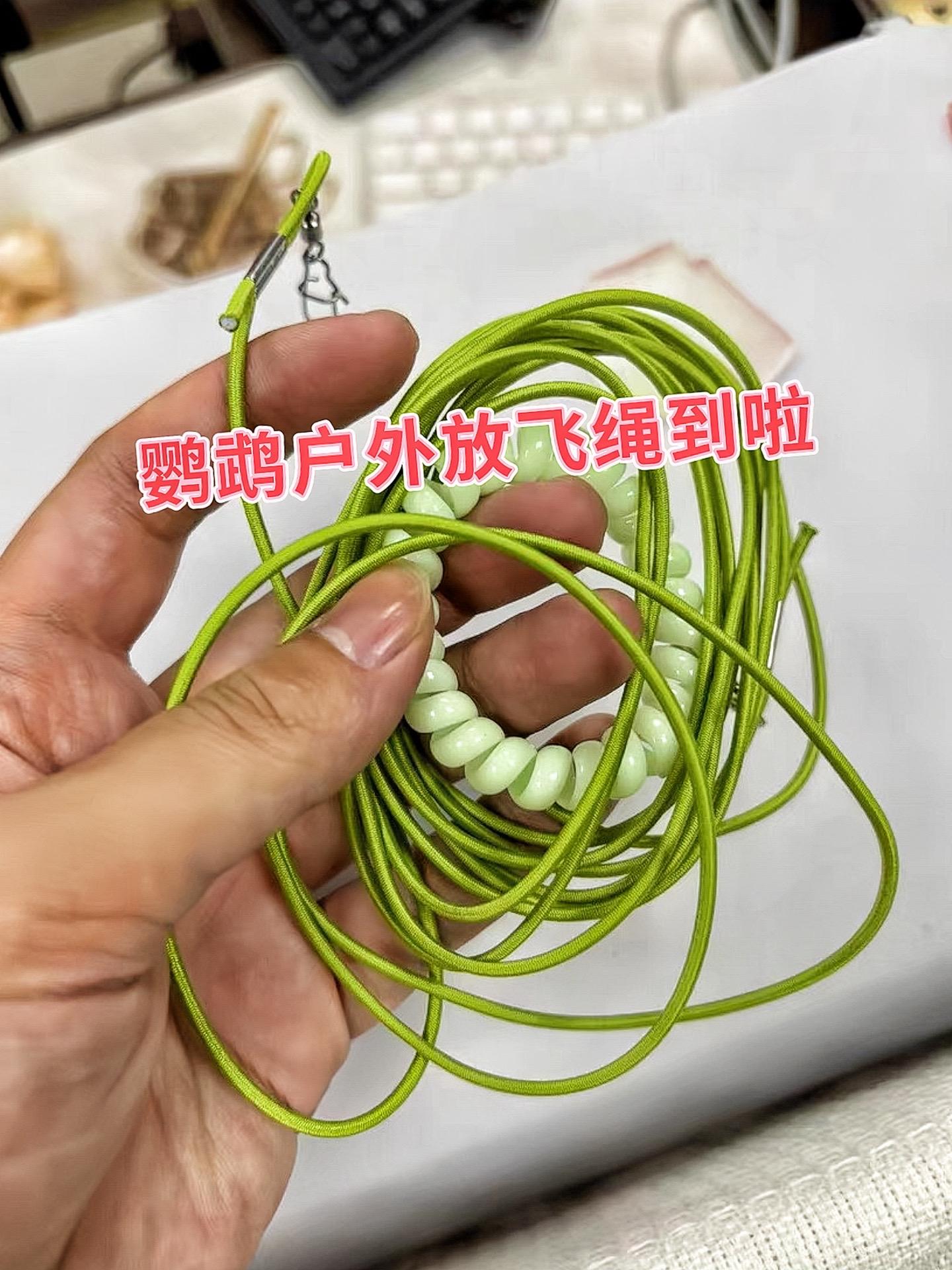 还在担心给鹦鹉系放飞绳，它会抗拒、难受？这款超轻放飞绳，轻盈似无物，鹦...