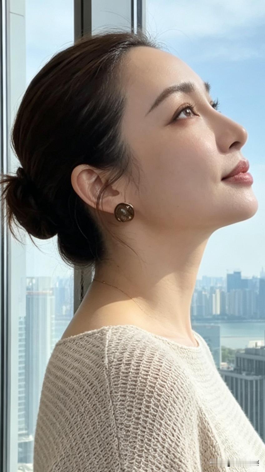 第一次梳丸子头，不知道好看不好看，
