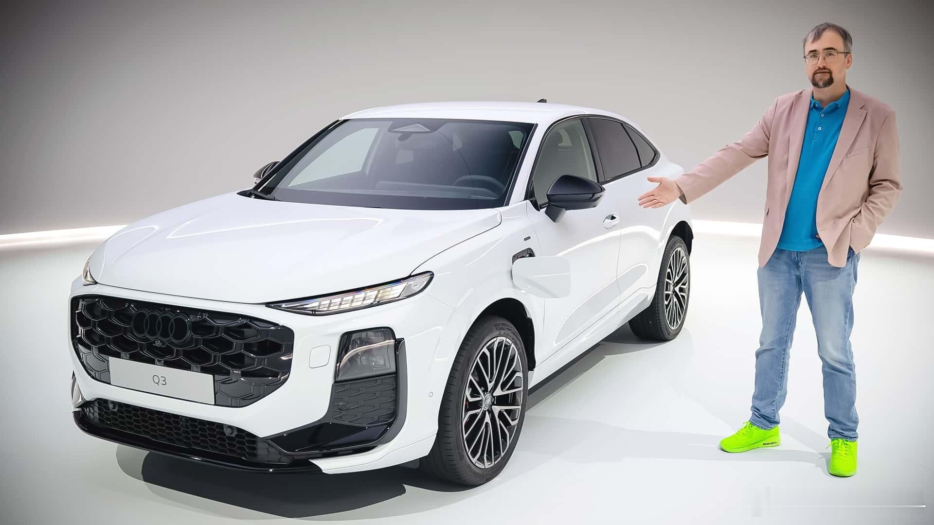 奥迪q3 sportback 刚刚迎来了换代，这也是奥迪旗下，尺寸最小的溜背轿跑