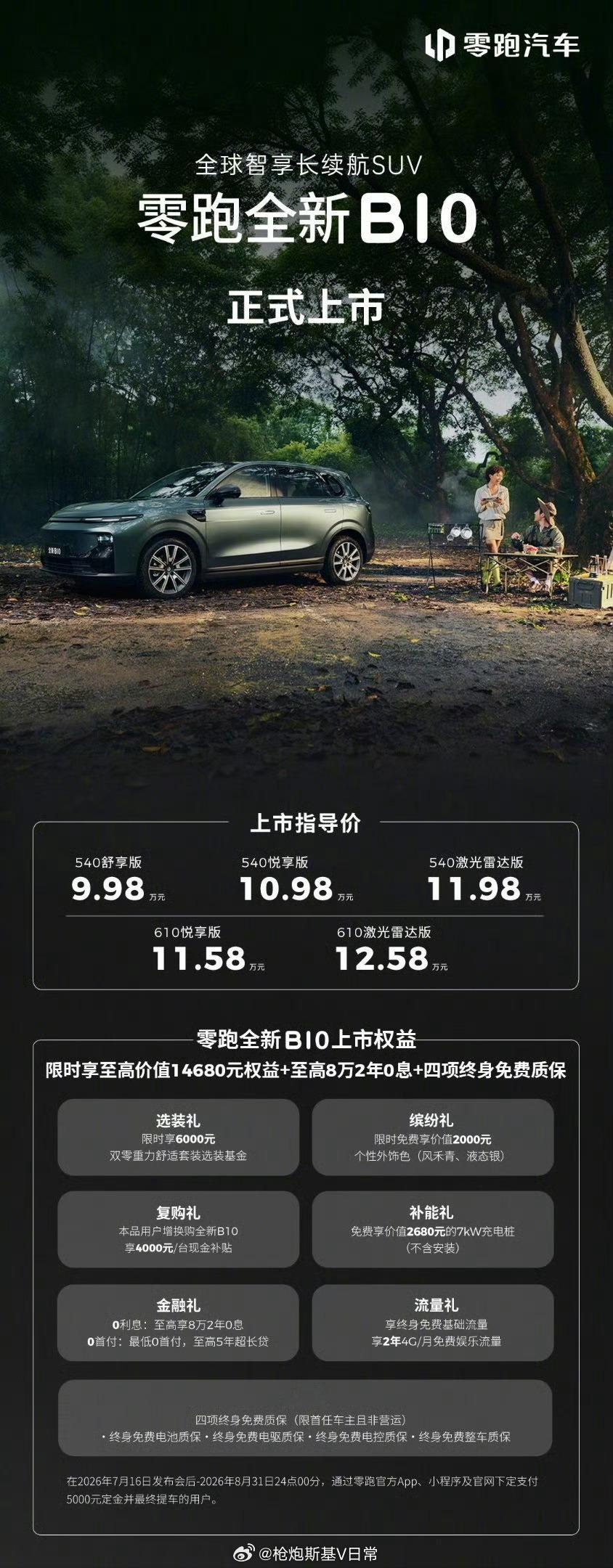 零跑开启10万级800V时代 好家伙！零跑直接把800V架构带到了10万元这个级