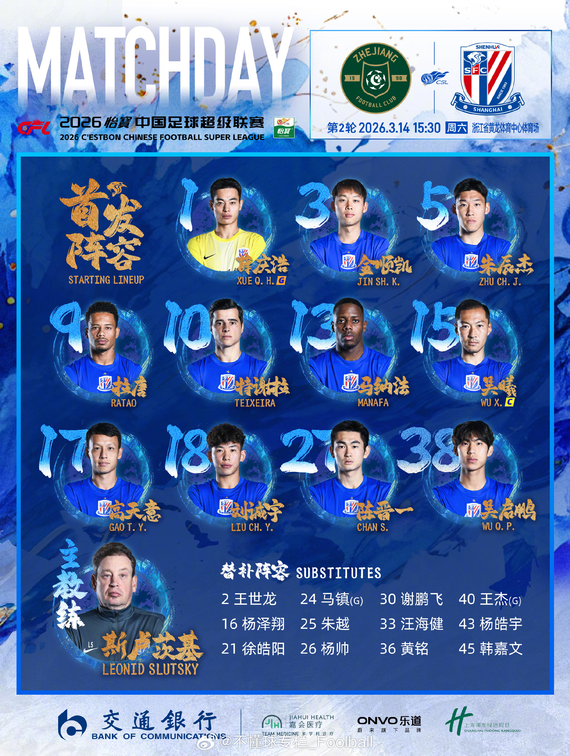 依旧没有意料之外的变化，拉唐和刘诚宇搭档锋线，吴启鹏后腰。最担心的还是锋线问题，