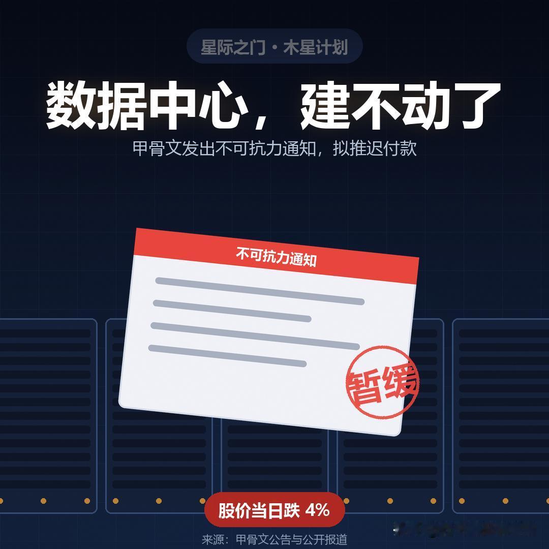 5000 亿的算力计划，卡在一张纸上

9 月 24 日，甲骨文给它在新墨西哥州