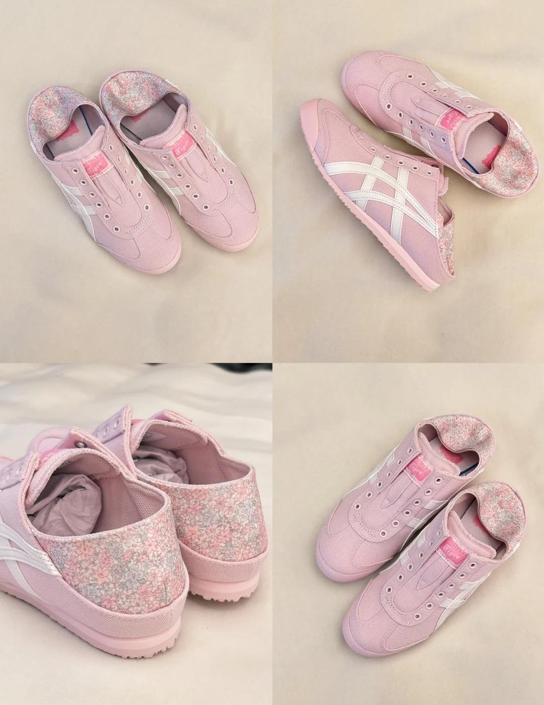 🌸鬼塚虎樱花粉一脚蹬！甜妹本命鞋
谁还没被这双鬼塚虎樱花粉一脚蹬美到！💖
O