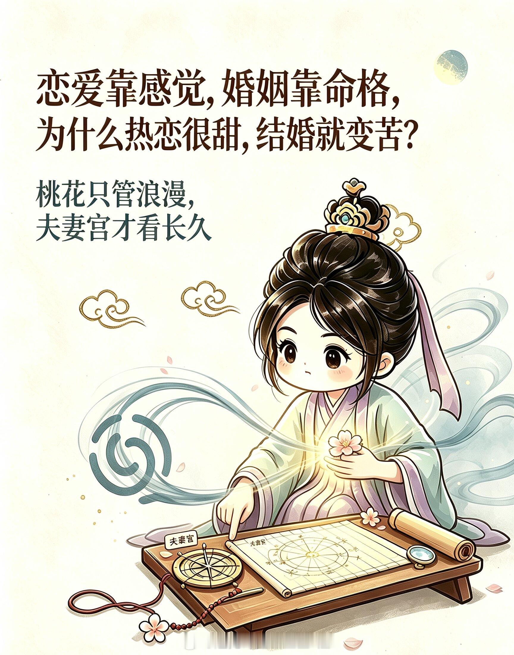 【恋爱靠感觉，婚姻靠命格，为什么你热恋很甜，结婚就变苦？】很多事主都有一个疑惑：