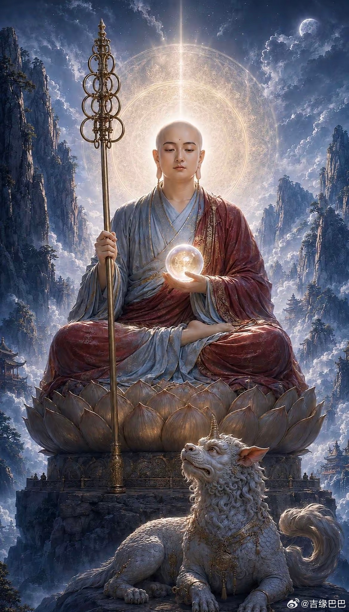 遇见地藏菩萨，向菩萨祈愿时，默念这段话，灵！愿以此功德回向给自己的孩子，愿他平安
