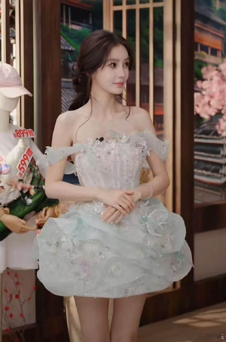 angelababy抹胸短裙angelababy精灵公主短裙angelababy