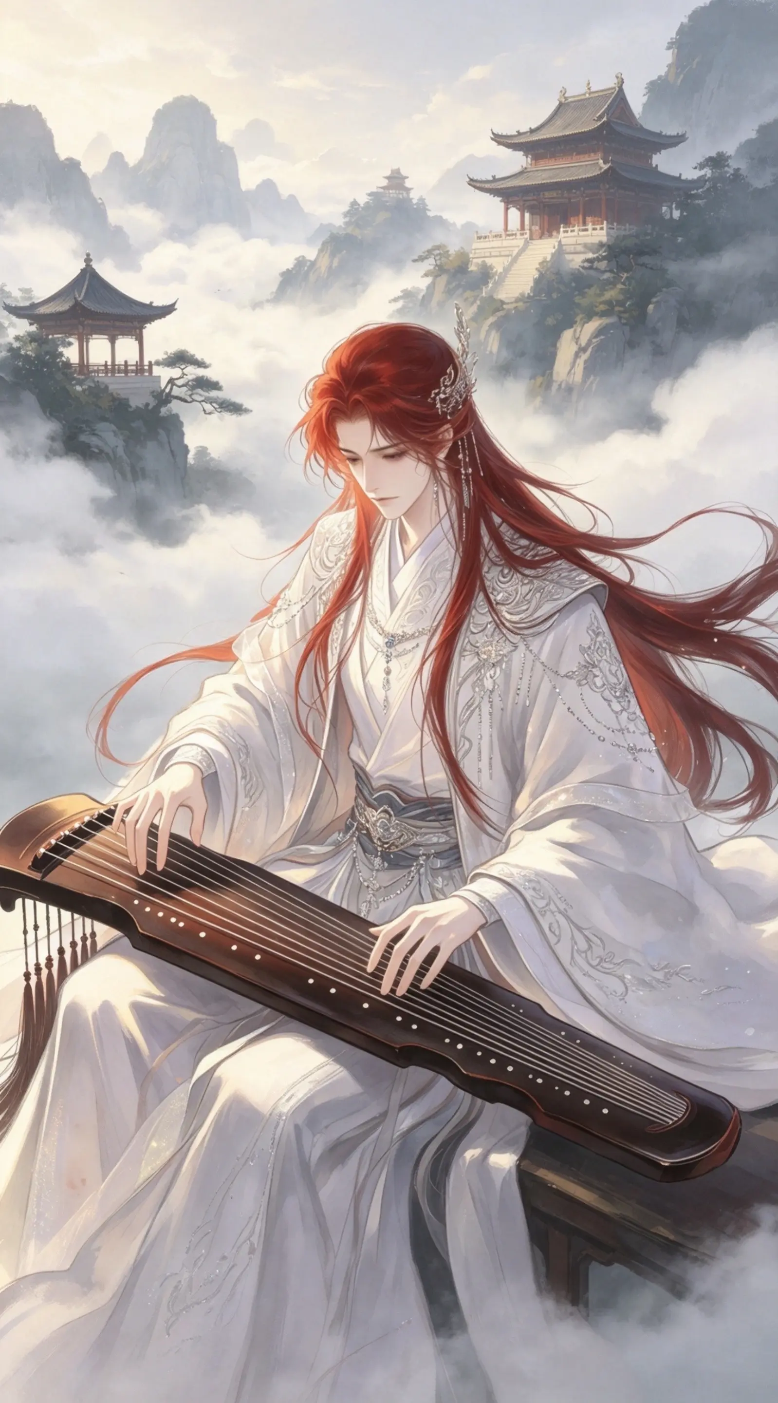 AI去水印写真集 ai创作 古风男神混剪
