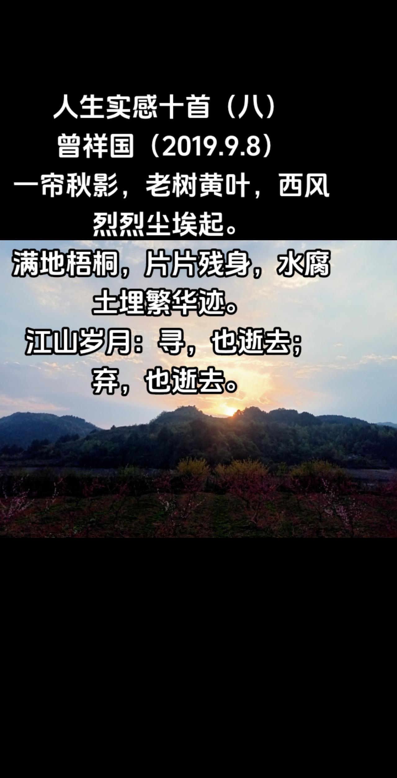 人生实感十首（八）