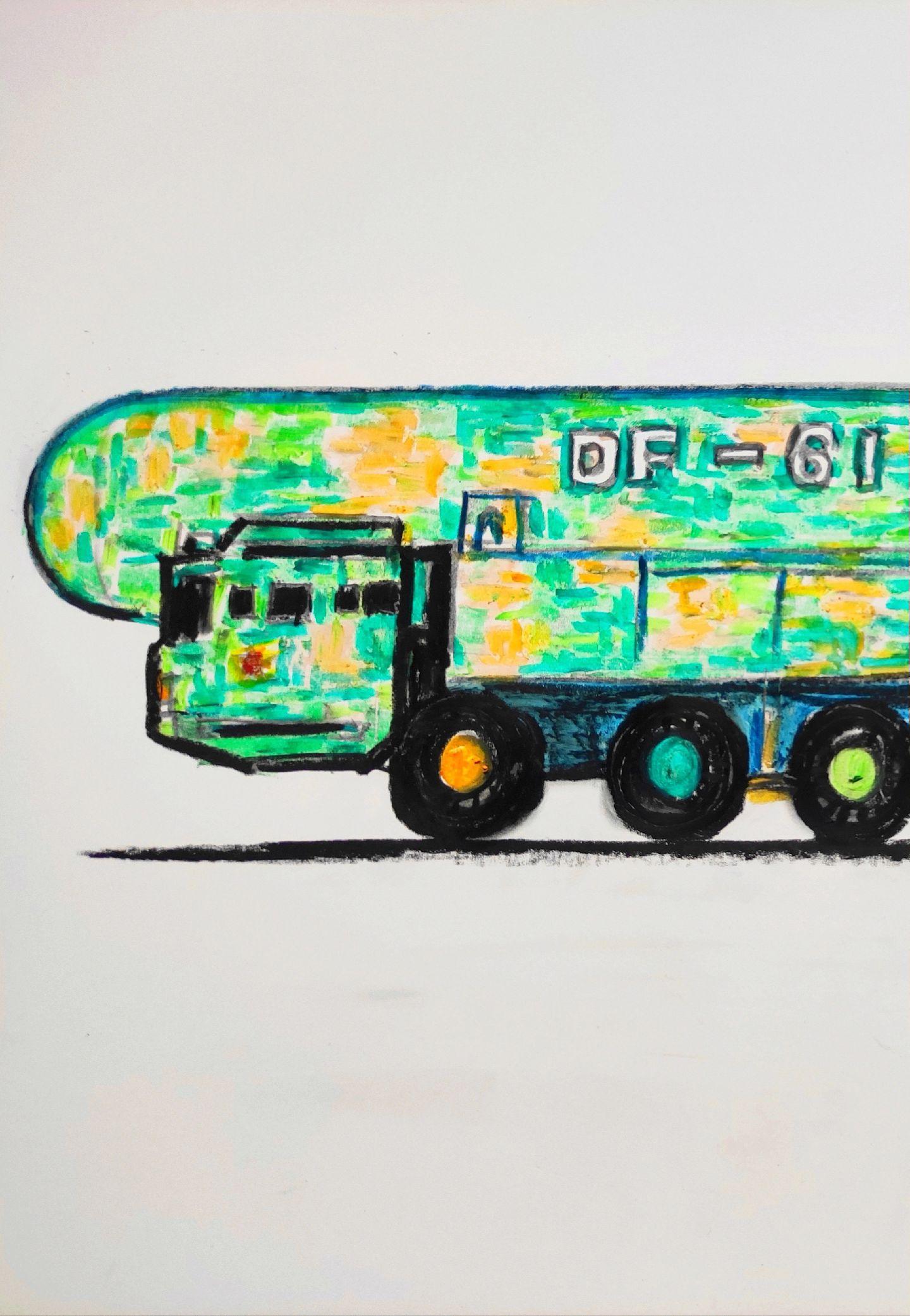 东风61陆基洲际战略核导弹。