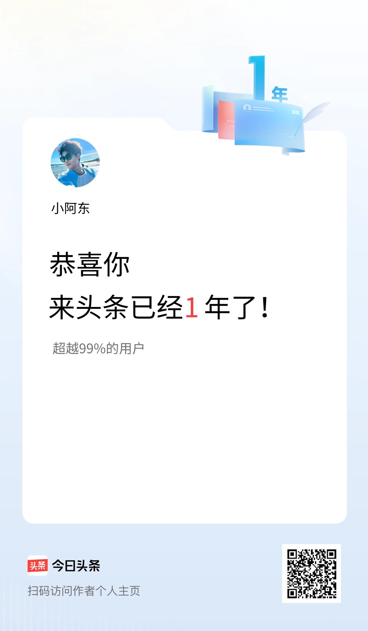 来头条已经1年了！