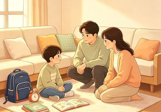 小学靠吼初中靠忍高中靠哄大学靠钱戏谑的段子，道尽亲子相处的窘迫。小学靠吼，希望孩