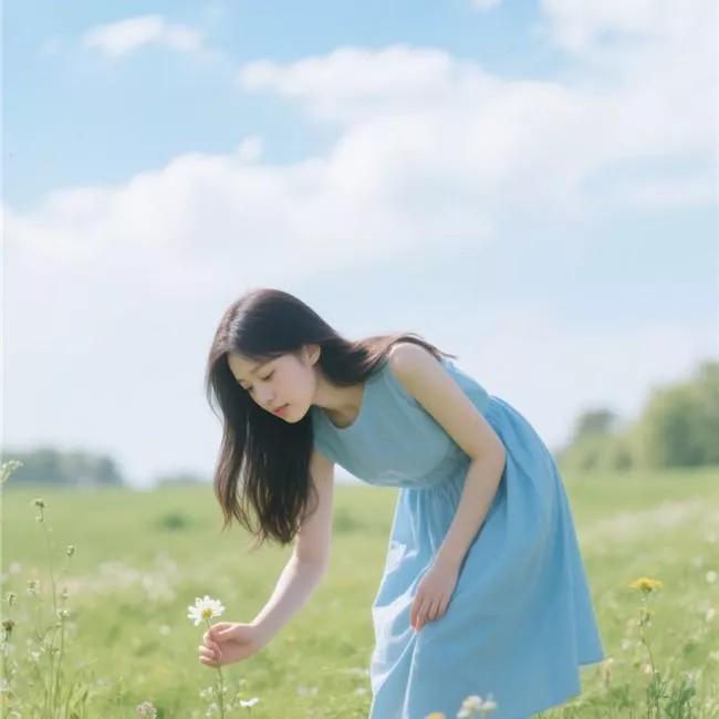 在花海中，遇见最美的自己🌸💕于风景中见自己 春天的美丽花海 花海少女照 花海