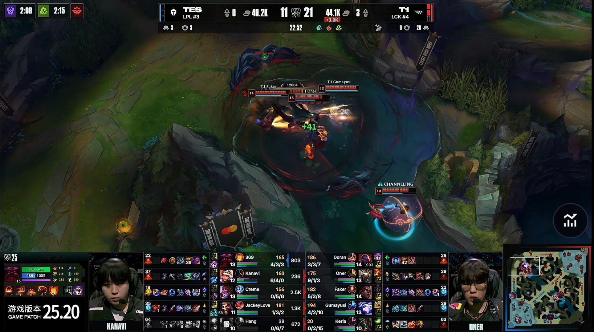 T1对战TES 怎么说呢，纯抽 [跪了] ​​​