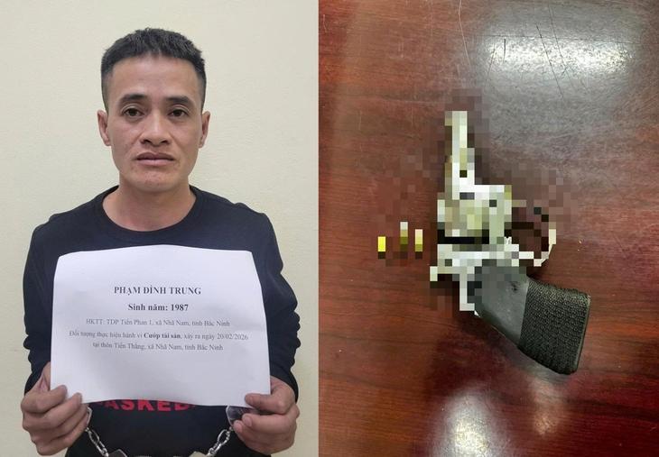 越南北宁省警方出动力量，在芽南公社抓获了夜间持枪劫车的犯罪嫌疑人。