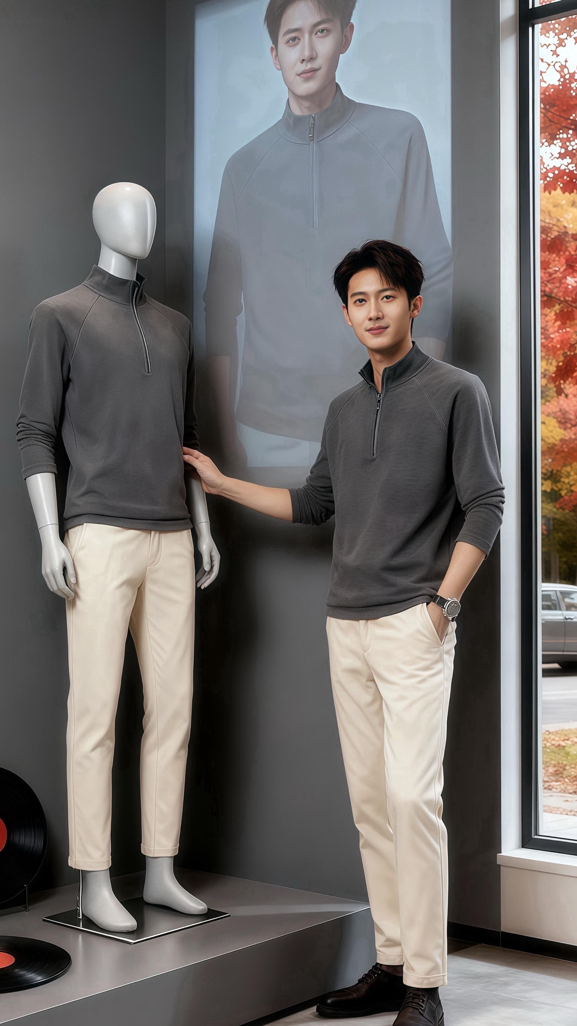 天冷了记得穿得毛绒绒 型男穿搭 时尚休闲穿搭 商务休闲穿搭 通勤穿搭