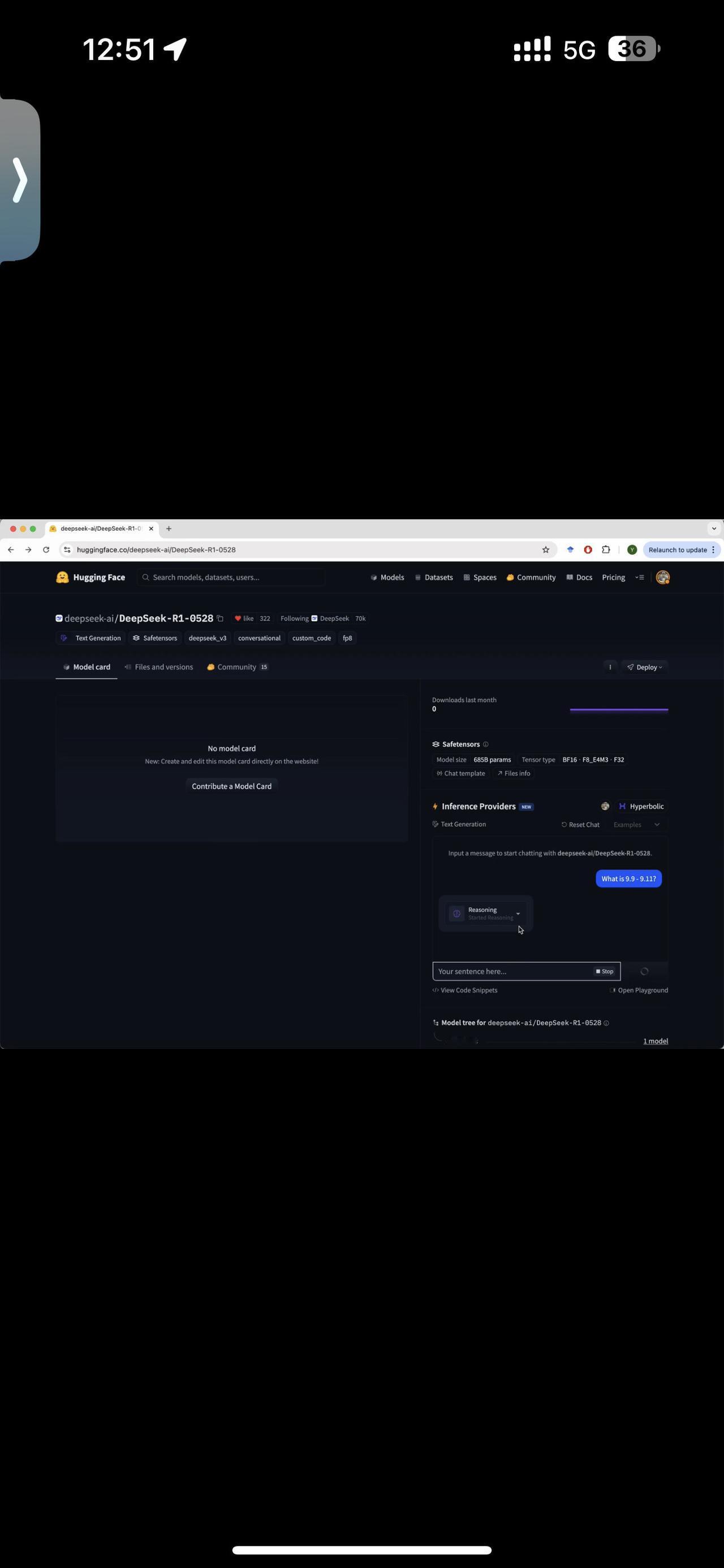 DeepSeek 今早发布了 DeepSeek R1 v2！

Hyperbol