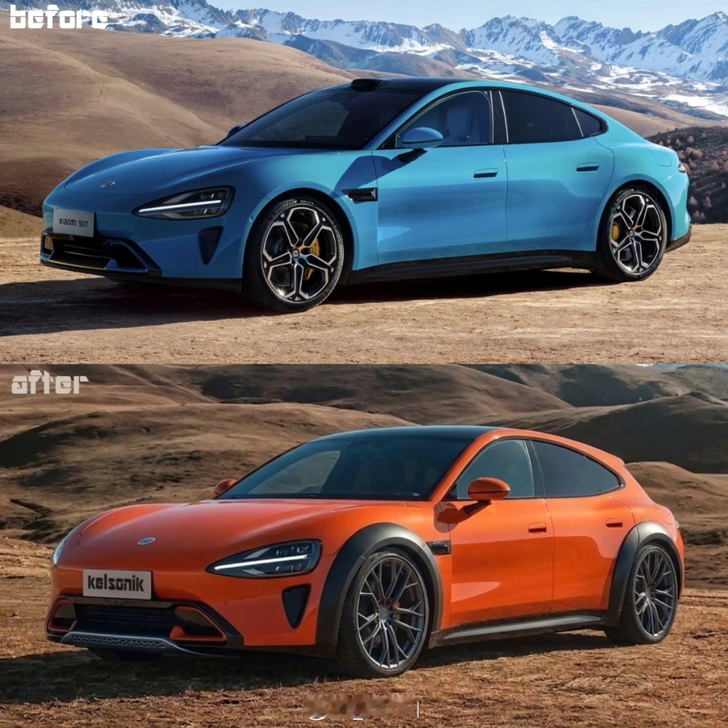 小米SU7 Cross Wagon效果图 小米SU7 Cross Wagon效果