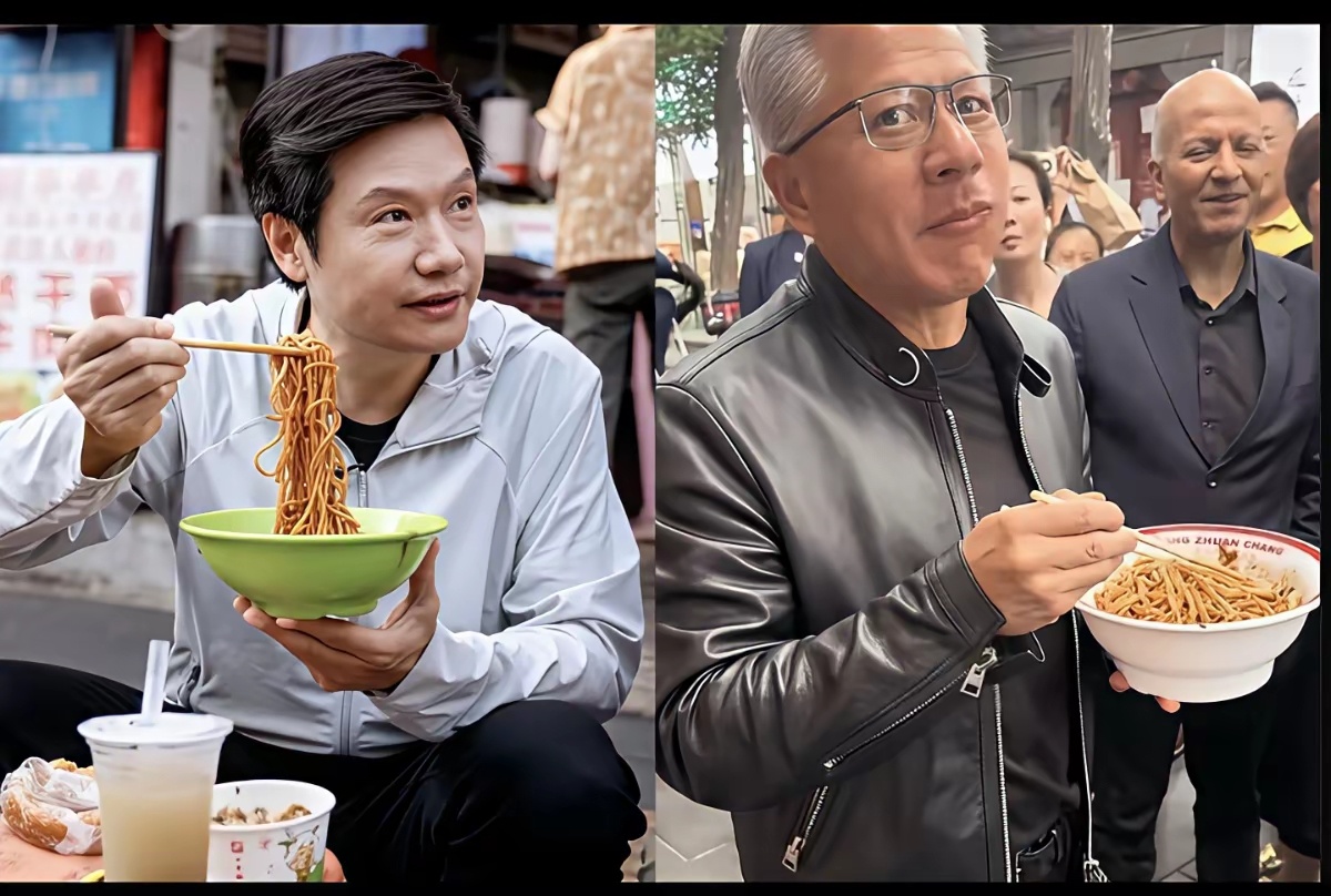 为啥黄仁勋吃路边摊就叫亲民，雷军吃碗热干面反倒让人觉得有点作秀？ 