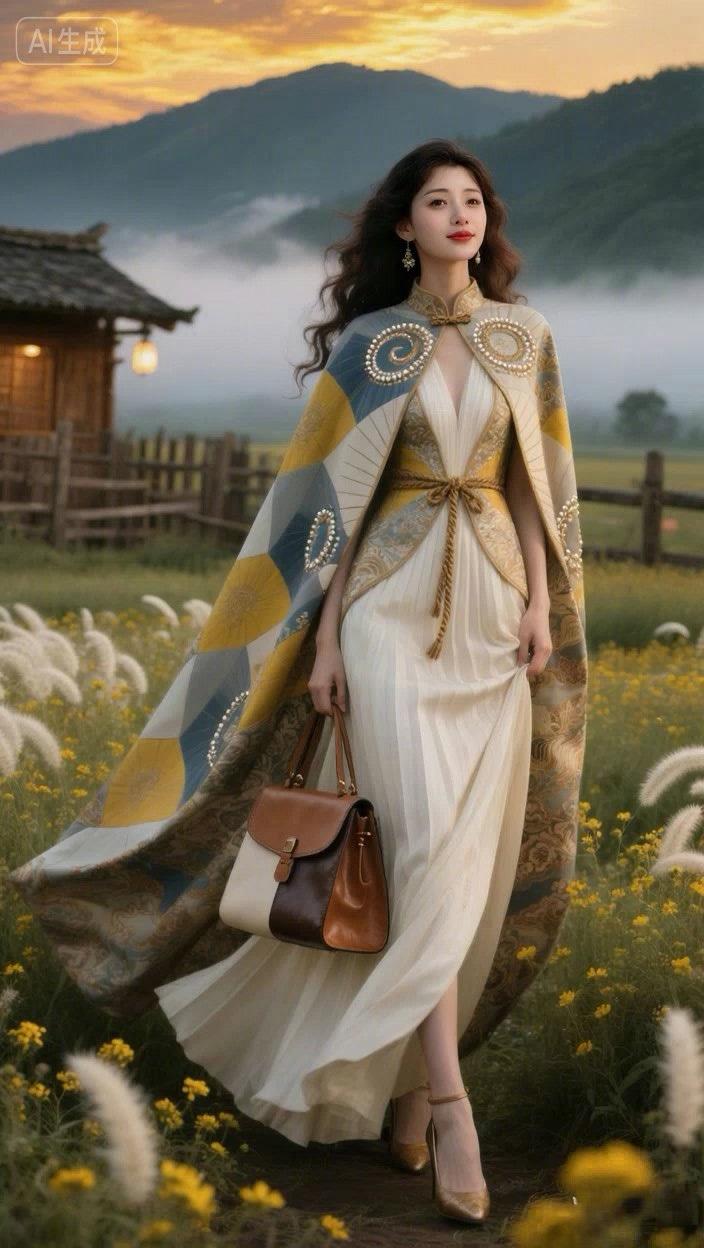 七绝●山高景美/古韵  

山深谷静挂云溪，
彩溢阳斜渐落酉。
夜幕斑斕多醉美，