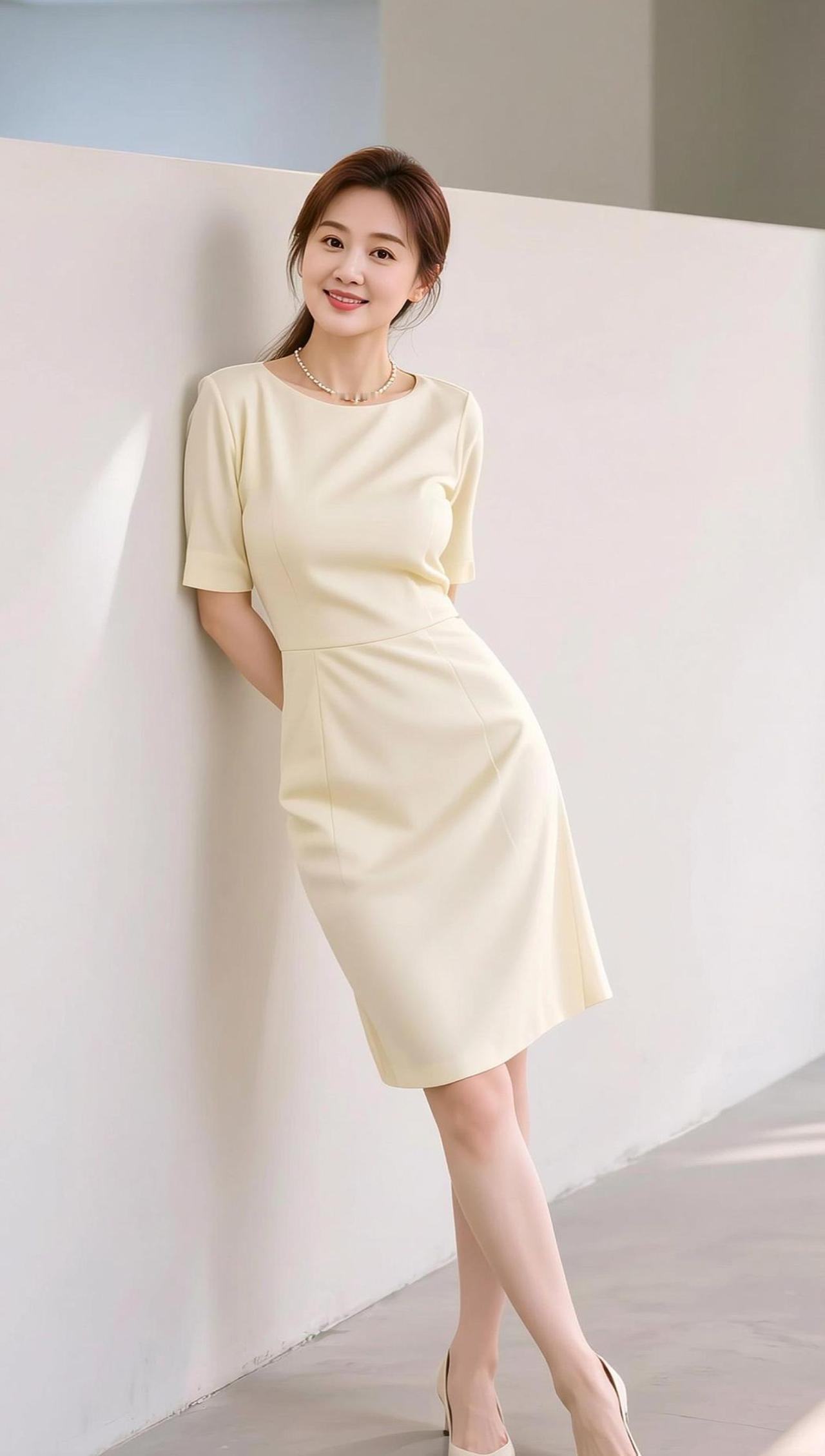 AI素美风情写真抖音ai创作 仙女连衣裙 白色上衣女款高级感