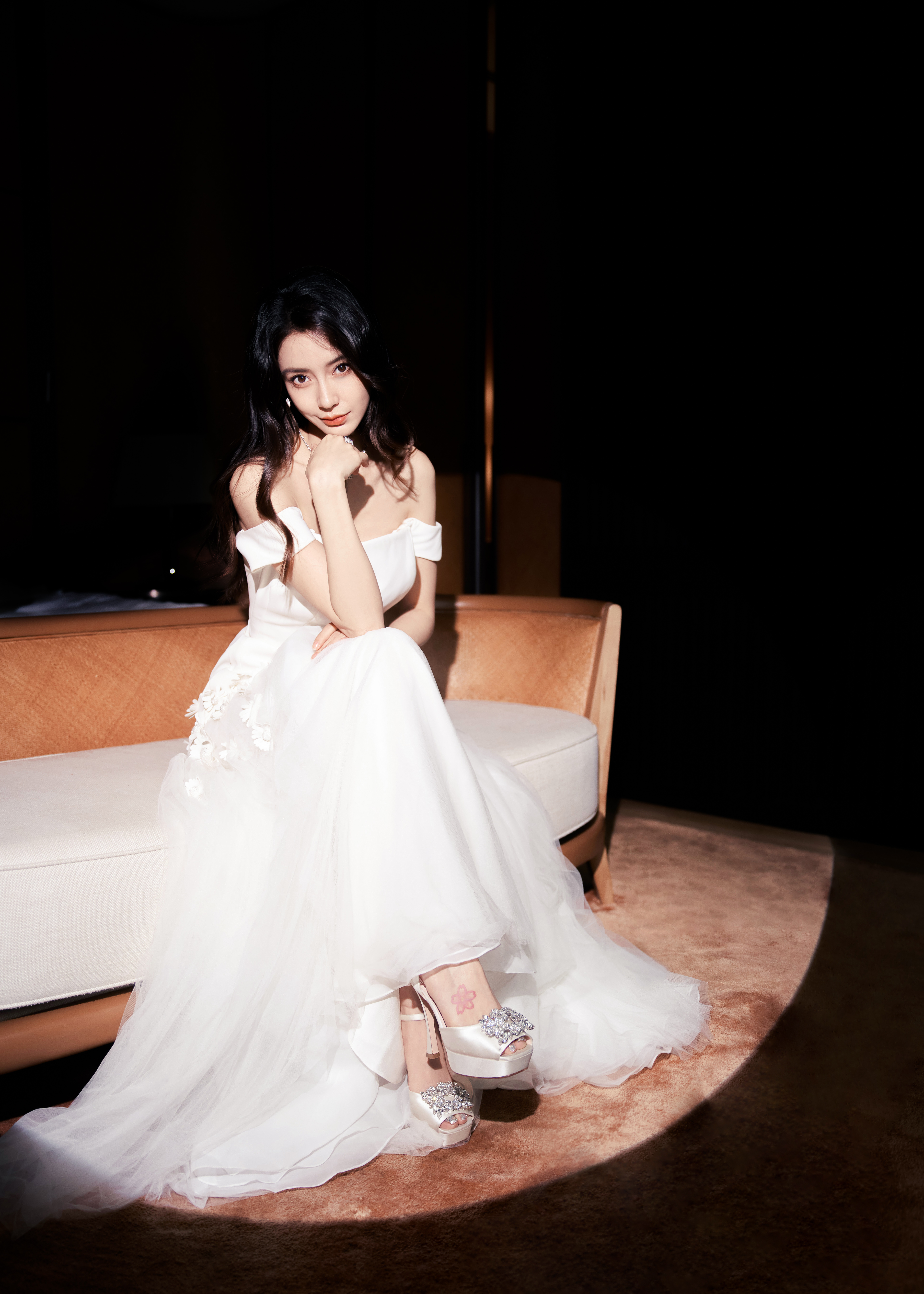 杨颖，白裙穿搭的angelababy ​​​