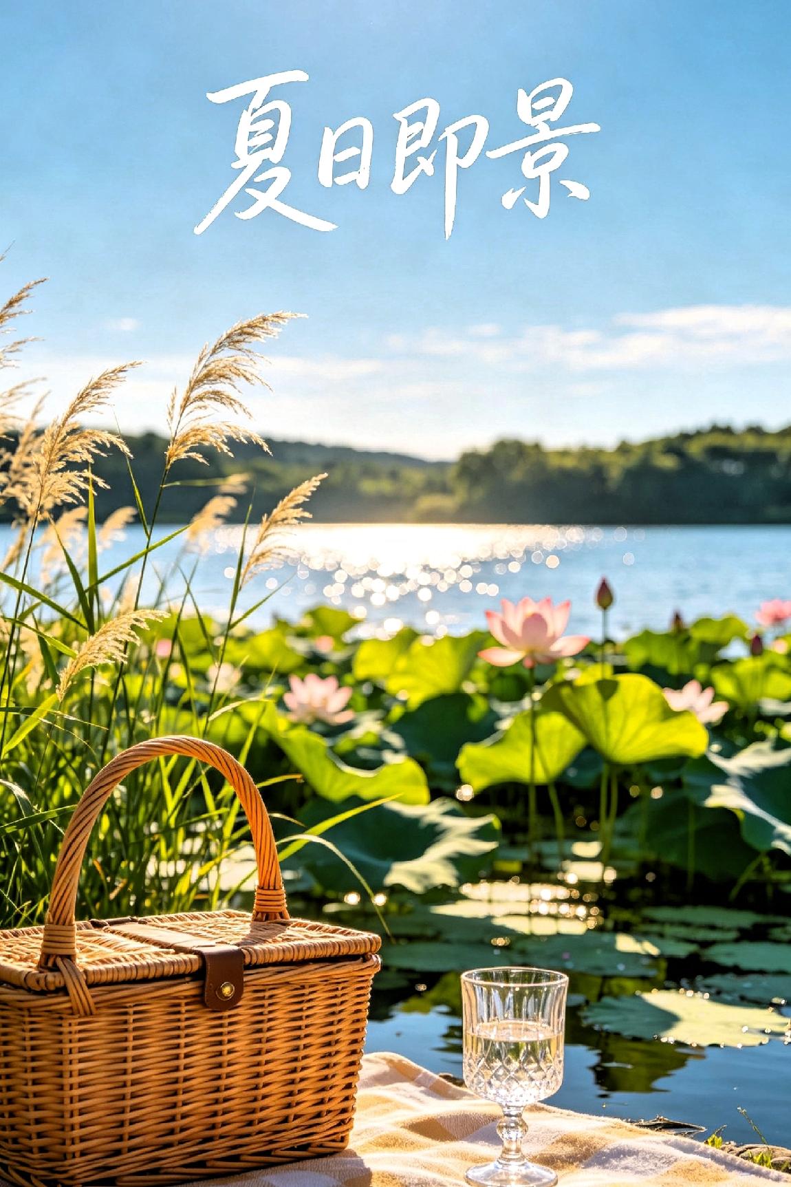 《夏日即景》（七律）


 
晴光漫野覆平塘，翠盖摇风送暗香。

细柳垂丝依岸立