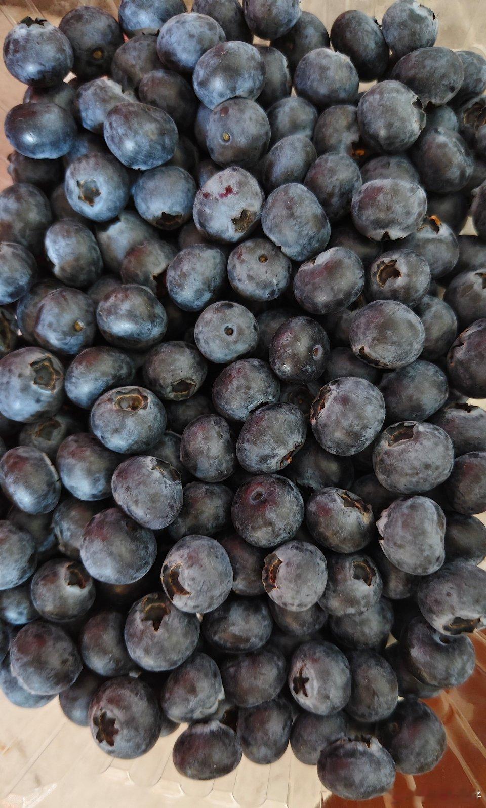 蓝莓价格卷疯了旁边超市买的蓝莓，今天买的，19.9一斤，还特别大。 