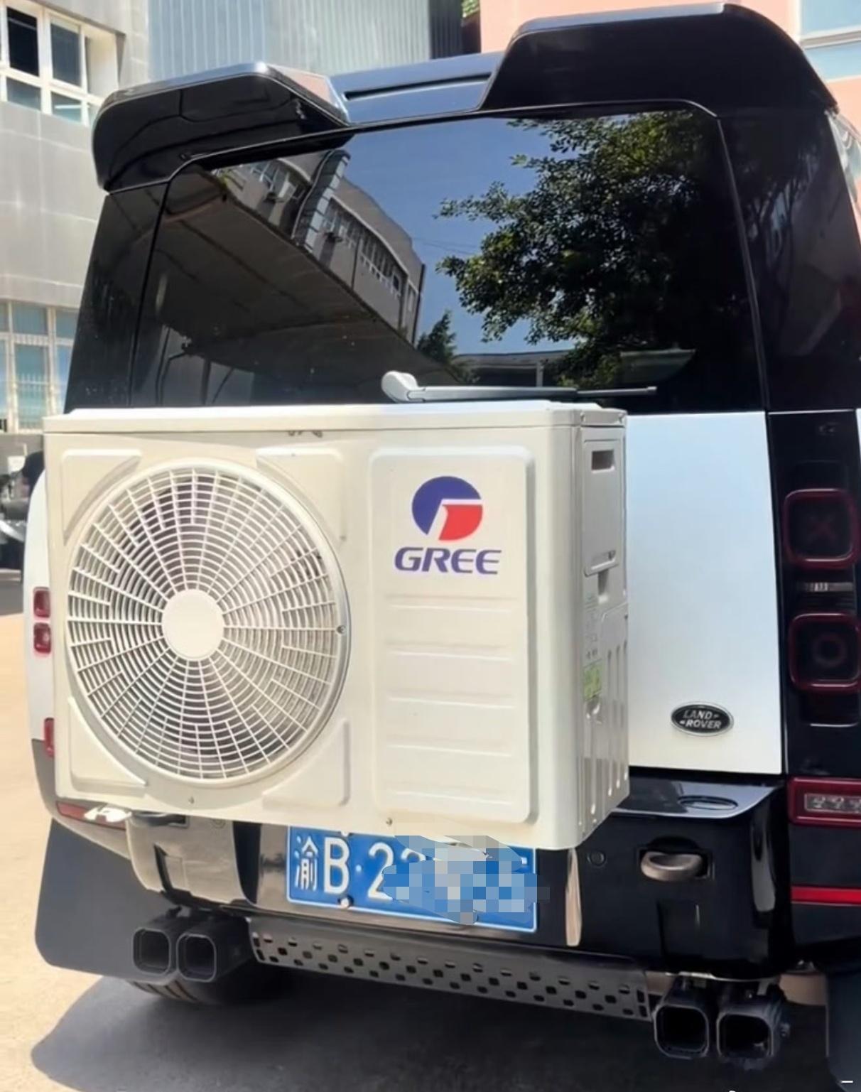 不开玩笑啊，是真的热，不过，神，也是真的神，铜管去哪儿了呢？重庆一私家车在车尾安