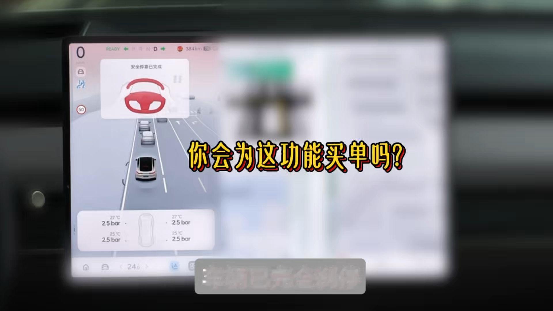 蔚来乐道汽车这驾驶检测救援功能你会为此买单吗？#乐道汽车 #蔚来乐道L60 #靠边停车 #司机突发疾