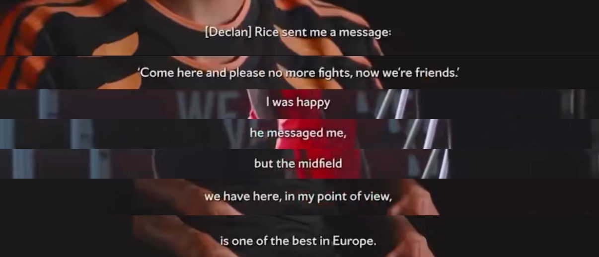 人真的太好了declan Declan Rice sent me a messa