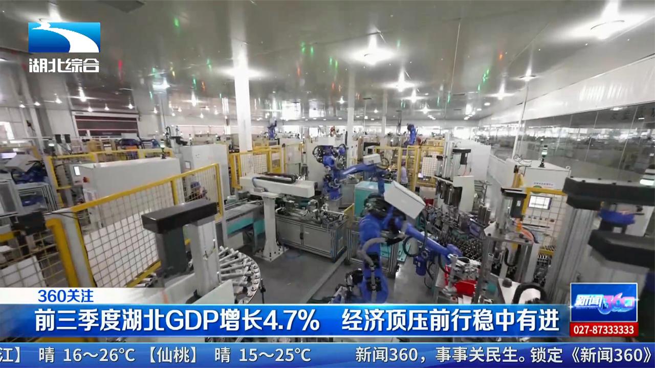 前三季度湖北GDP增长4.7% 经济顶压前行稳中有进