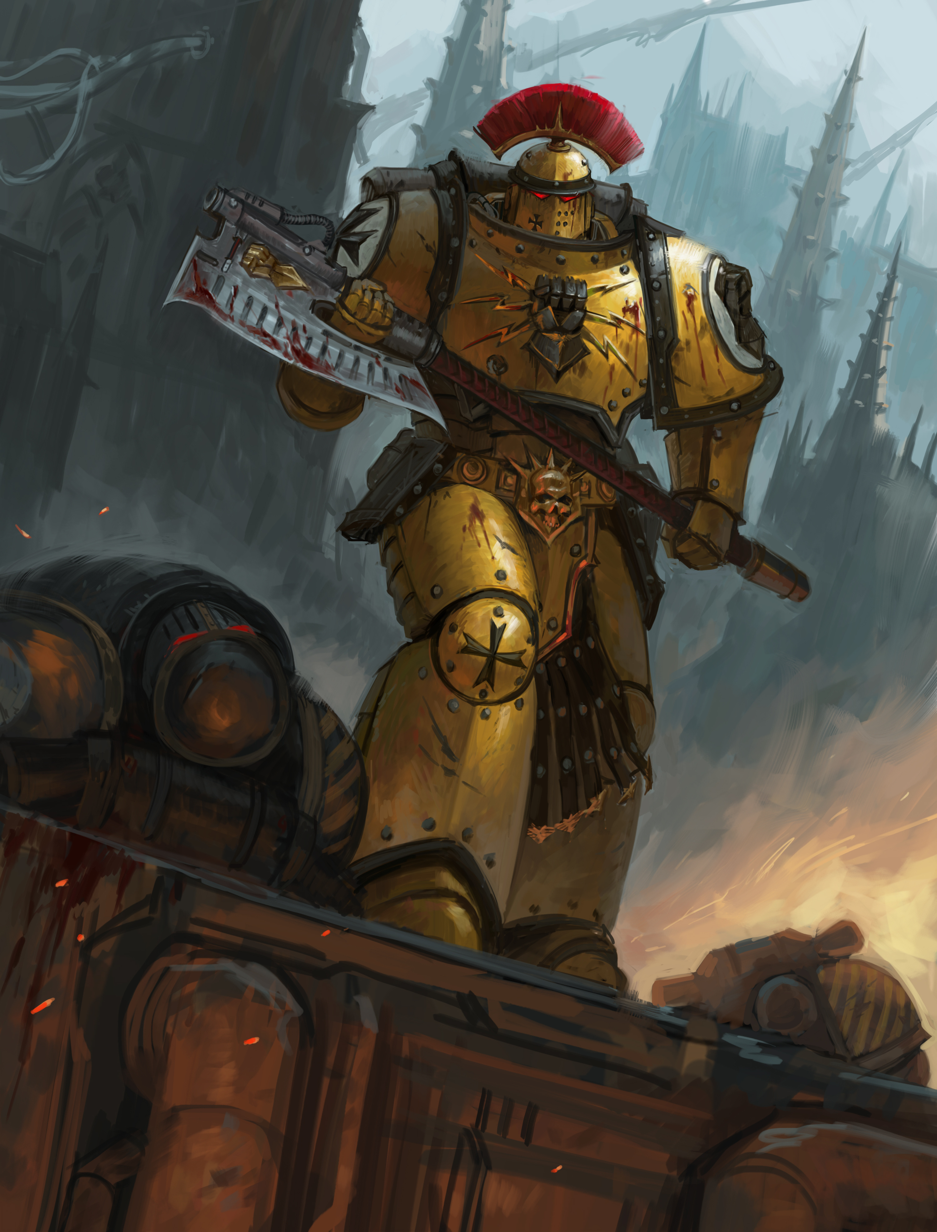 战锤40k 帝国之拳执政官by Ivan Klimenko 
