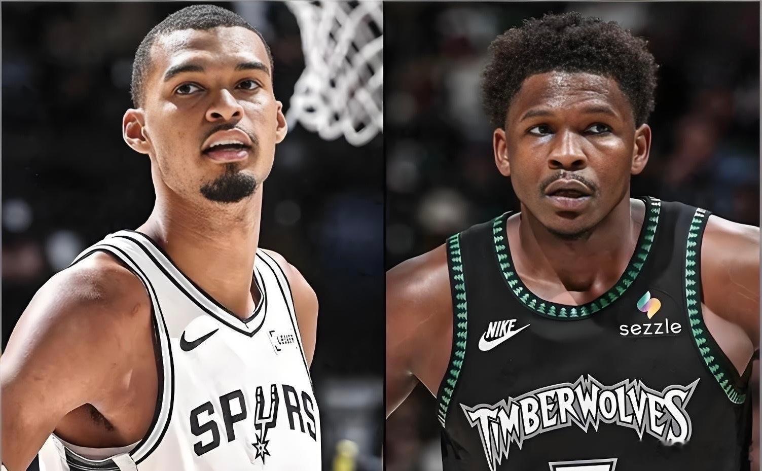 NBA搞笑瞬间爱德华兹名场面文班亚马华子：我的季后赛愿望清单：把文班亚马禁赛了✅