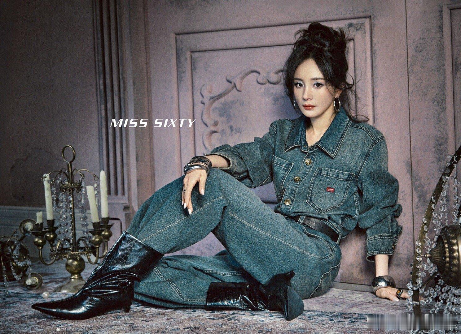 牛仔都被杨幂穿这么好看的 