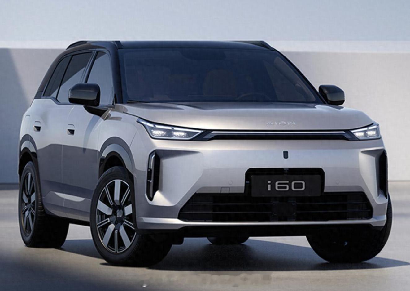 全新埃安AION i60官图正式发布。它定位为紧凑型SUV，提供增程和纯电动力系
