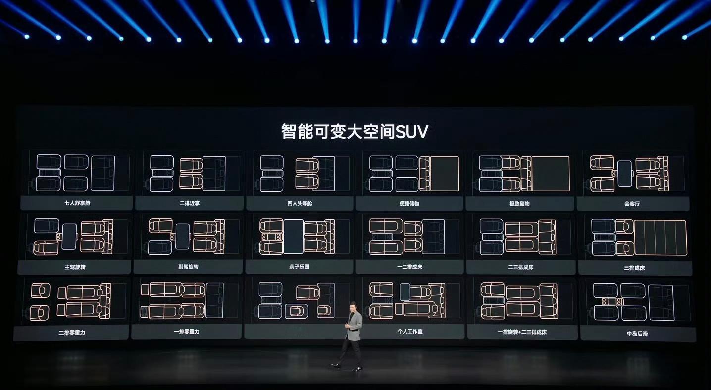 这“户型图”封神了。小米澎程真是把SUV可变空间的玩法，玩到了极致，不服不行！小