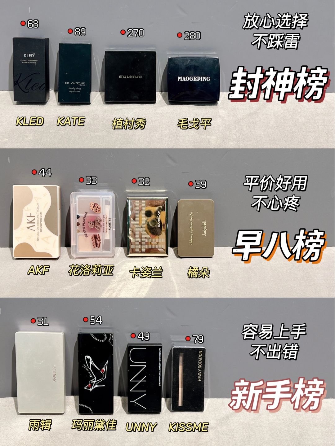 实力在线!这些新品眉粉一个比一个好用!