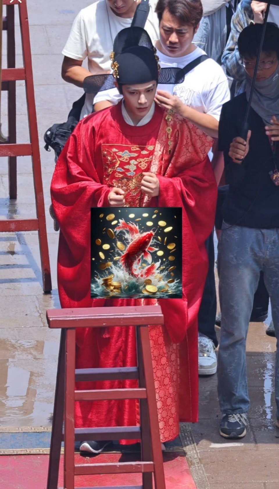 丁禹兮花开锦绣婚服造型路透[开学季] ​​​
