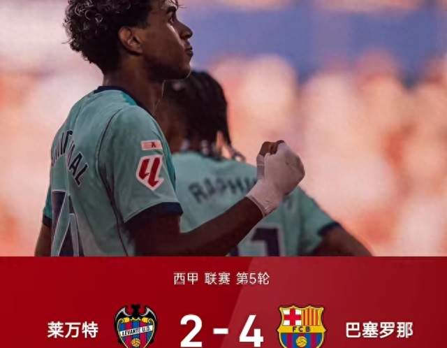 “杀疯了！巴萨6连胜狂轰26球 亚马尔连续3轮双响 热苏斯却0分钟”