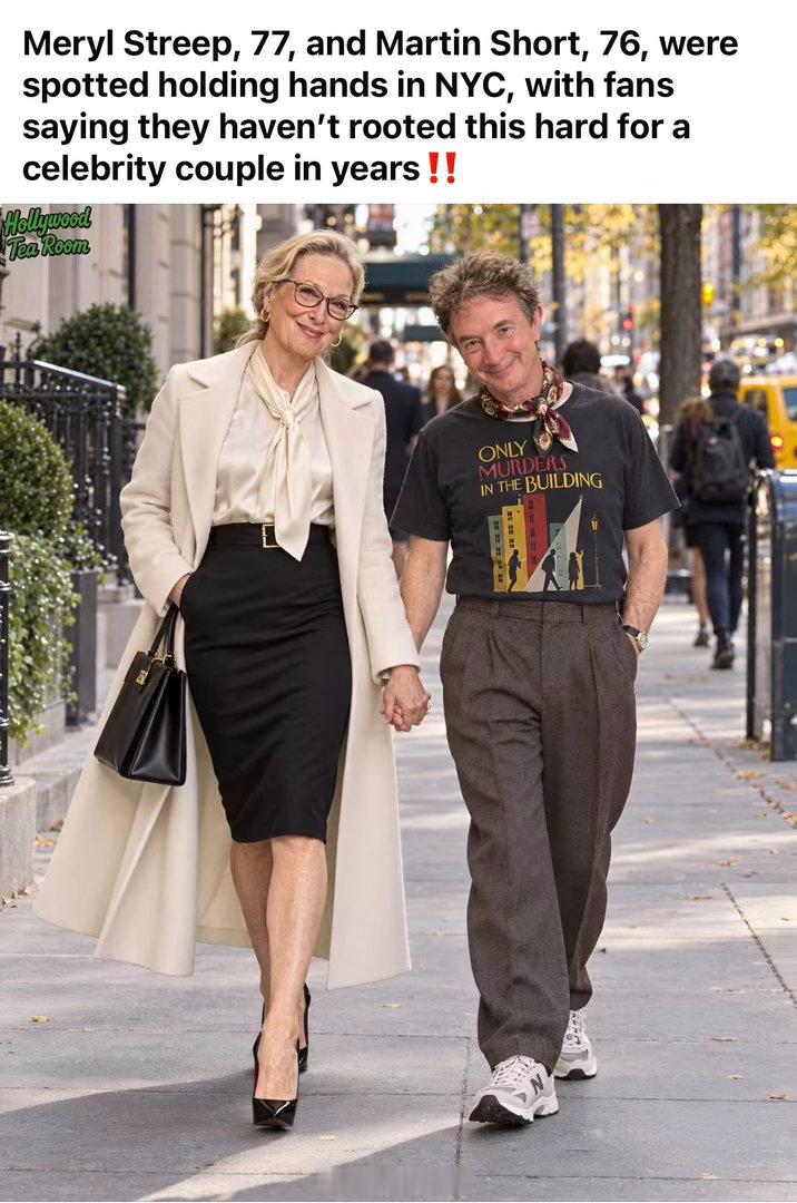 77岁的 Meryl Streep 和76岁的 Martin Short 被拍到