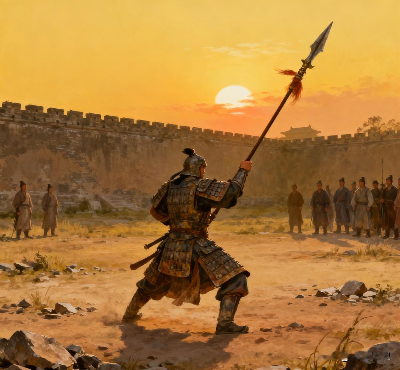 唐朝，李世民晚年，把一员猛将连贬7级派去守皇陵。谁料，12年后，20万敌军兵临城